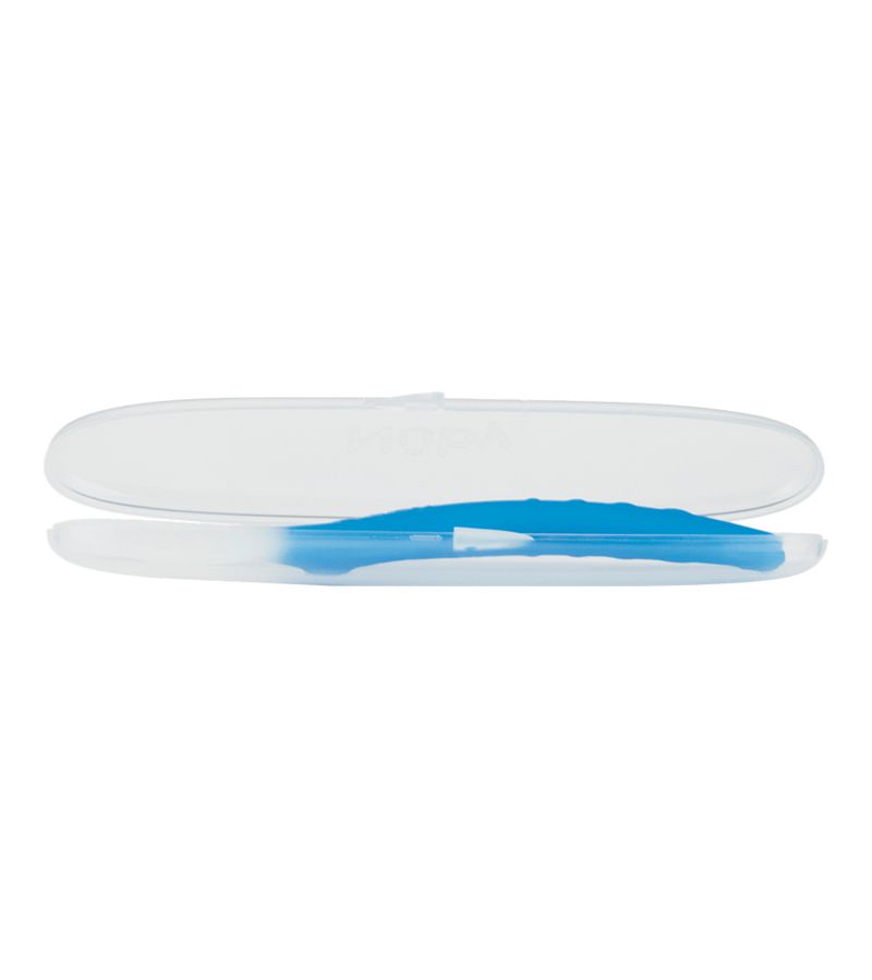 COLHER SILICONE NUBY COM ESTOJO AZUL