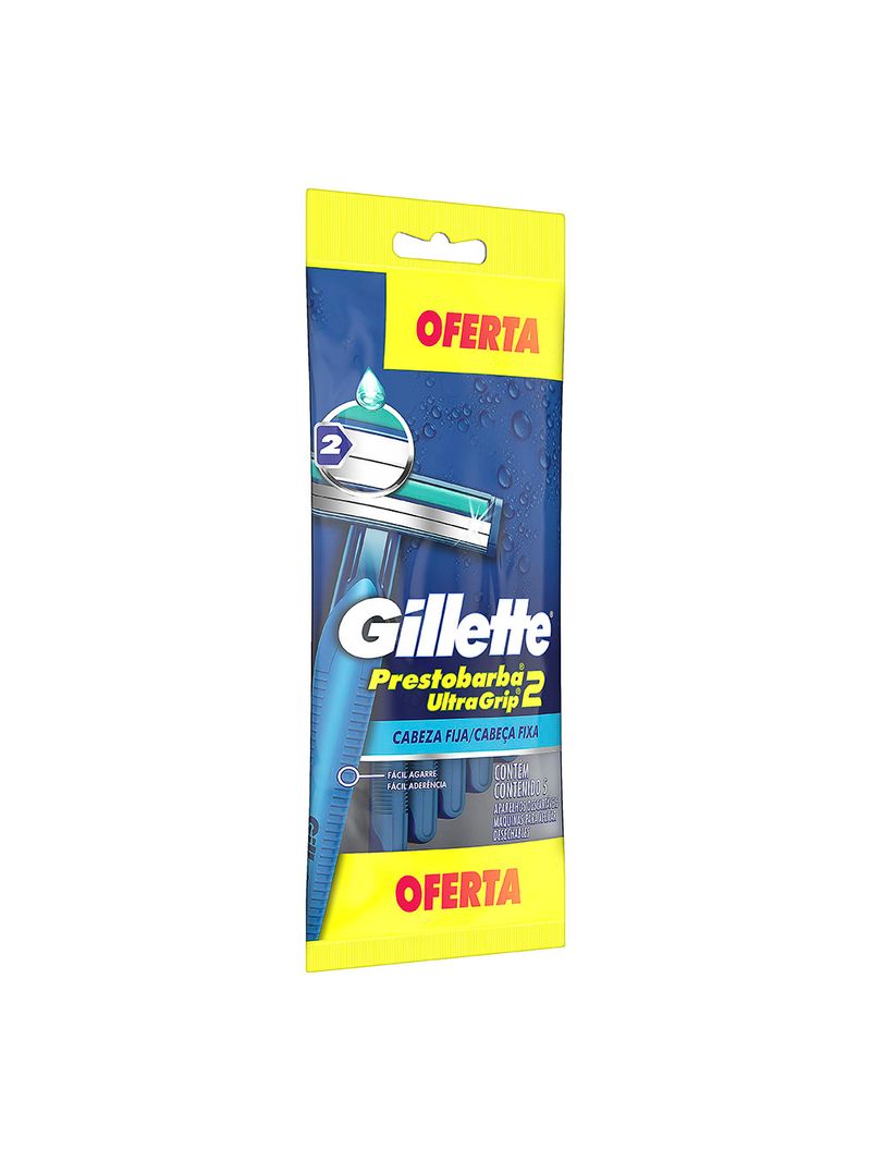 APARELHO PRESTOBARBA DESCARTAVEL COM 5 ULTRAGRIP 2