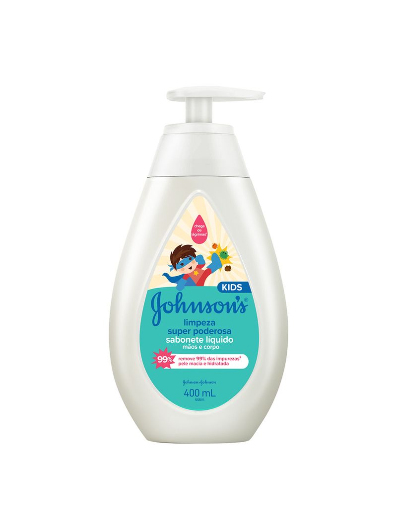 SABONETE LIQUIDO JOHNSON 400ML PODEROSA