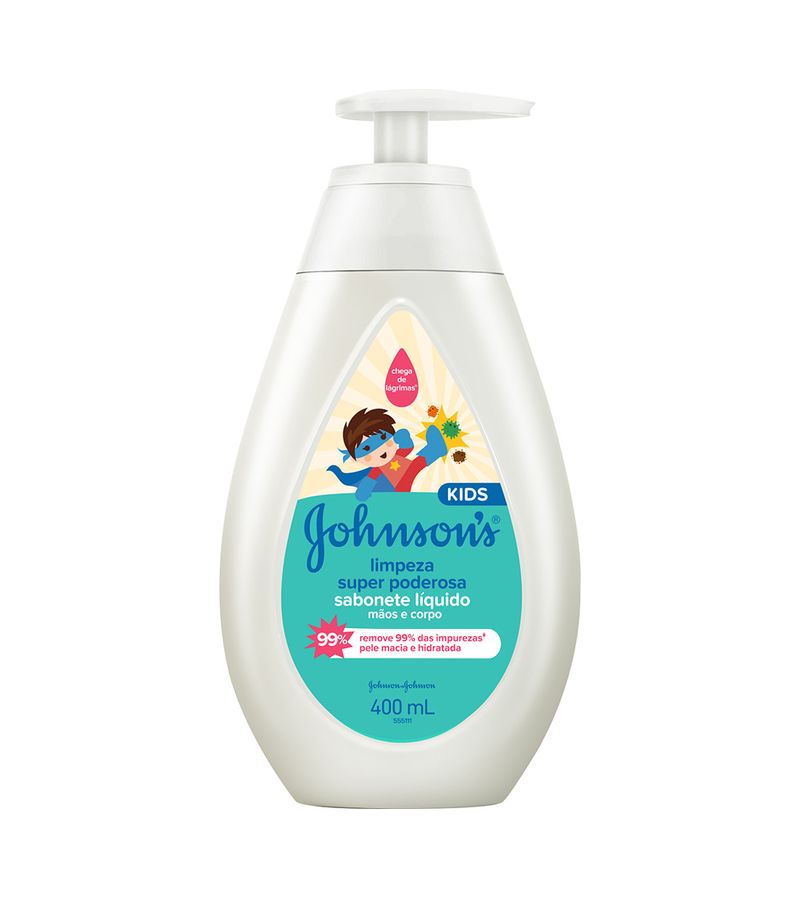 SABONETE LIQUIDO JOHNSON 400ML PODEROSA