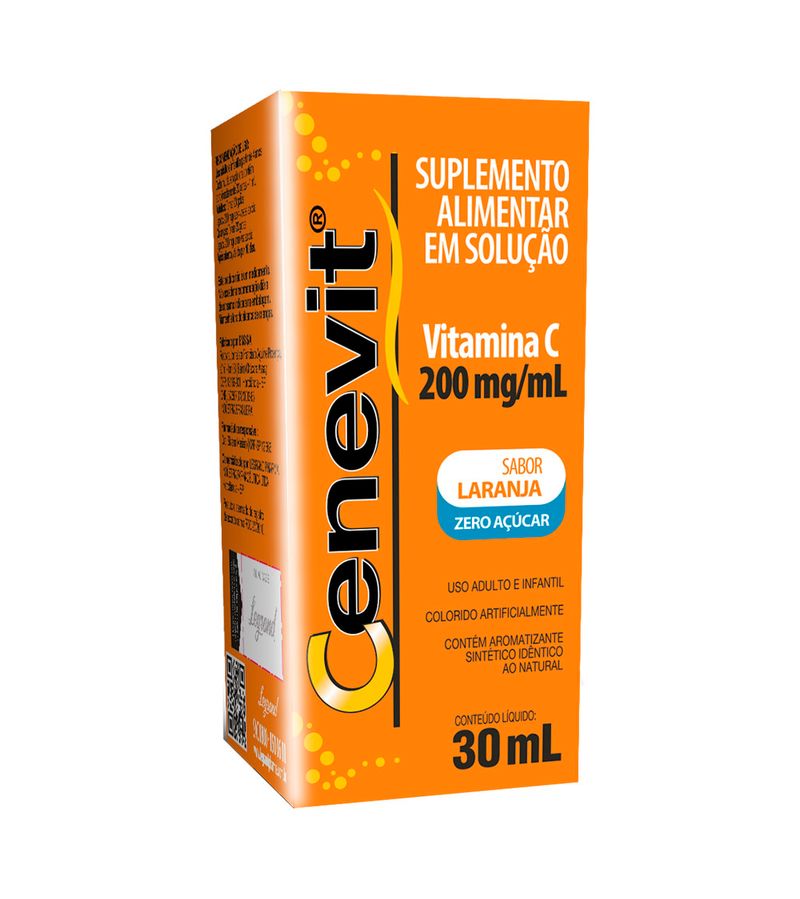 CENEVIT 30ML GOTAS 200MG/ML SEM ACUCAR