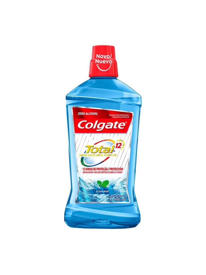 ENXAGUANTE COLGATE TOTAL 12 1000ML CLEAN MINT