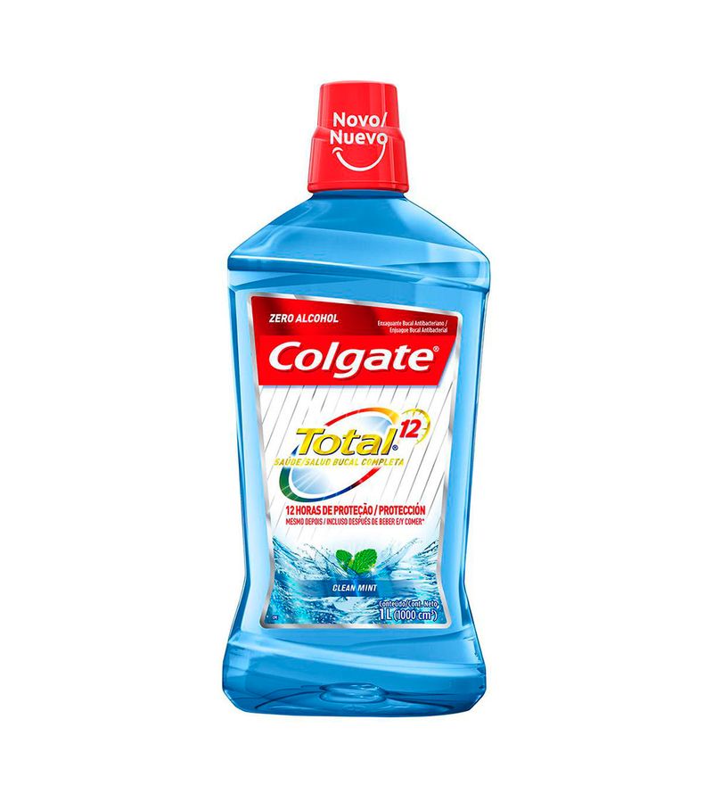 ENXAGUANTE COLGATE TOTAL 12 1000ML CLEAN MINT