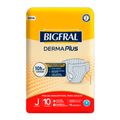 Fralda Bigfral Geriatrica Derma Plus Com 10 Tamanho J Adulto