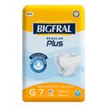 Fralda Bigfral Regular Plus Geriatrica Com 7 Tam.g