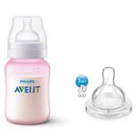 Mamadeira-Avent-Anti-colic-260ml-bico-N3-Rosa