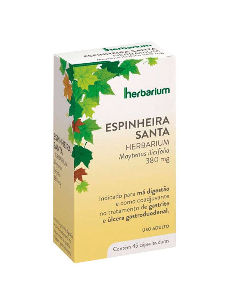 Espinheira Santa Herbarium 380mg Com 45 Cápsulas