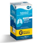 Caixa de Fendizoato De Cloperastina Ems 120ml Xarope 3,54mg azul com faixa amarela indicativa de remédio genérico