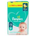 Fralda Pampers Confort Sec Tamanho P Super Com 72 Unidades Fortebag