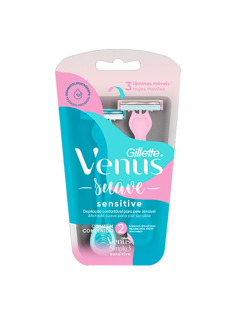 Aparelho-Gillette-Depilatorio-Venus-Simply-3-Com-2-Sensitive