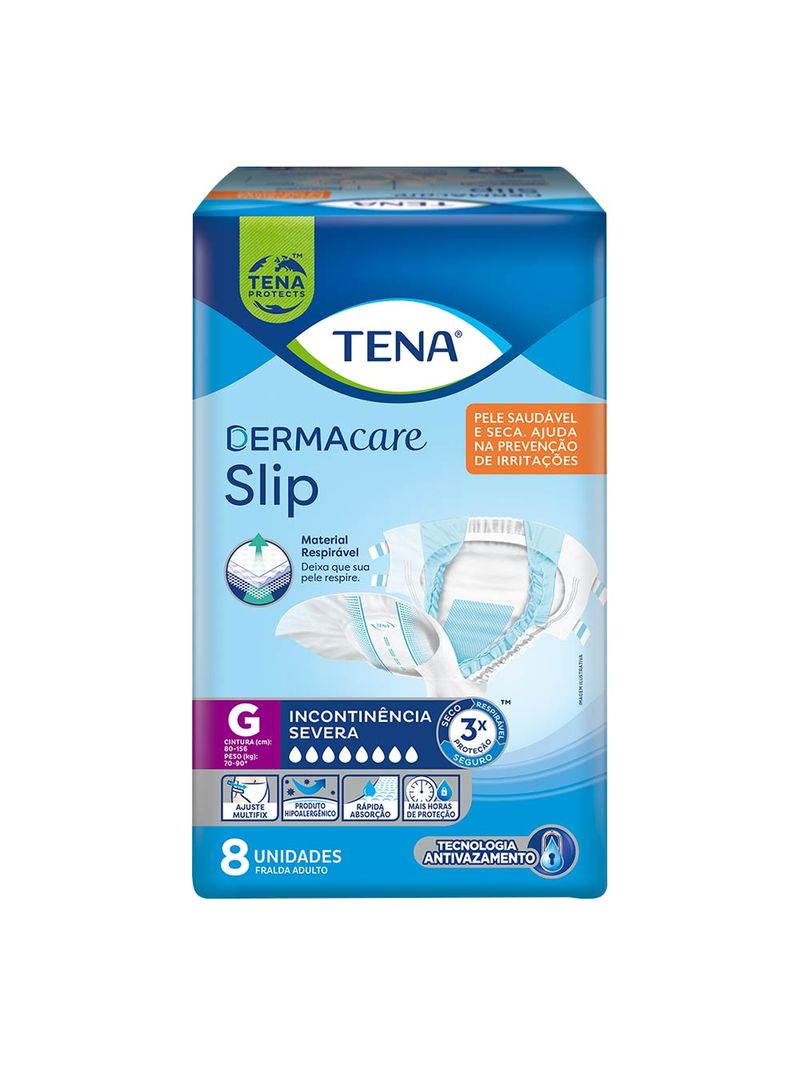 Fralda-Tena-Dermacare-Slip-Geriatrica-Com-8-G-Severa