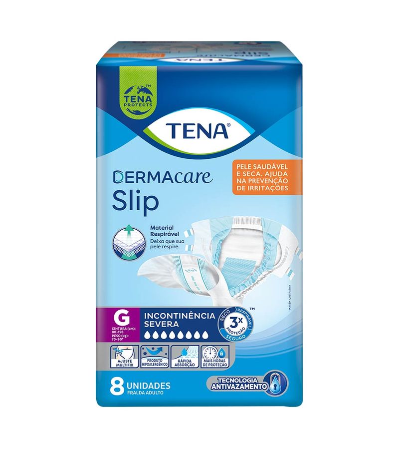 Fralda-Tena-Dermacare-Slip-Geriatrica-Com-8-G-Severa