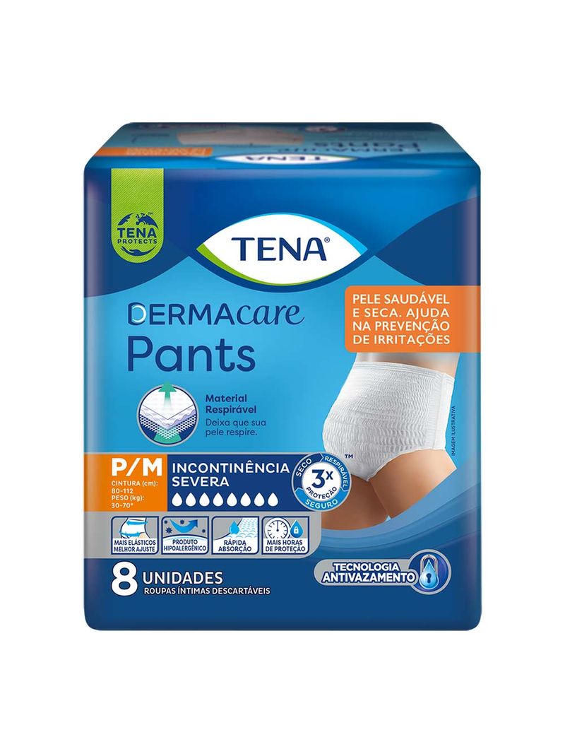 Roupa-Intima-Tena-Dermacare-Pants-Com-8-P-m-Severa