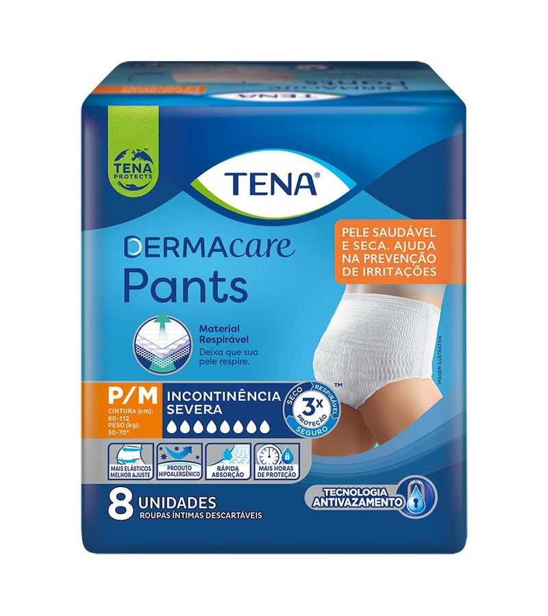 Roupa-Intima-Tena-Dermacare-Pants-Com-8-P-m-Severa