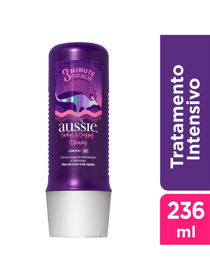 Creme-Para-Tratamento-Aussie-236ml-3-Minute-Cachos-E-Crespos