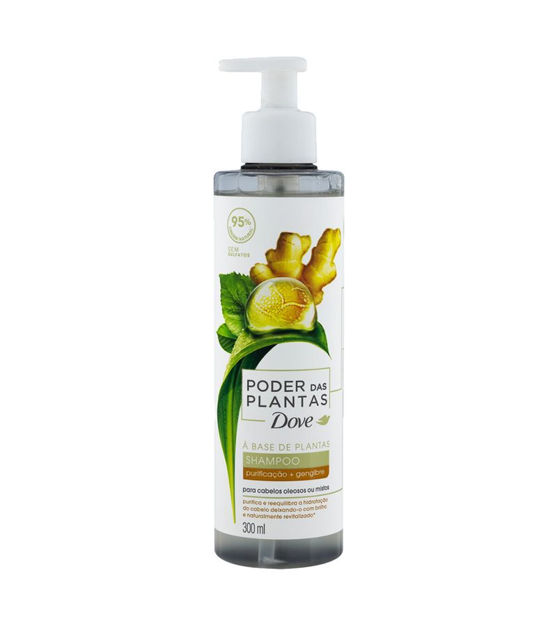 Shampoo-Dove-Poder-Plantas-300ml-Purificacao---Gengibre