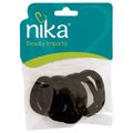 Elastico Para Cabelo Nika Com 6 Meia Preto