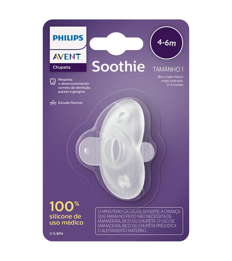 Chupeta-Avent-Soothie-Com-1-Neutra-4-6-Meses