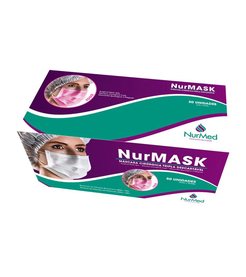 Mascara-Nurmask-Com-50-Tripla-Com-Elastico-Rosa