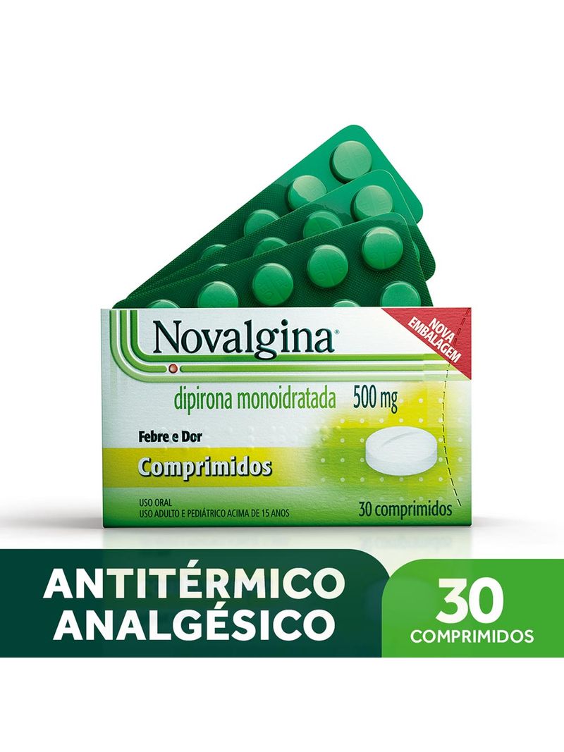 Novalgina 500mg Com 30 Comprimidos