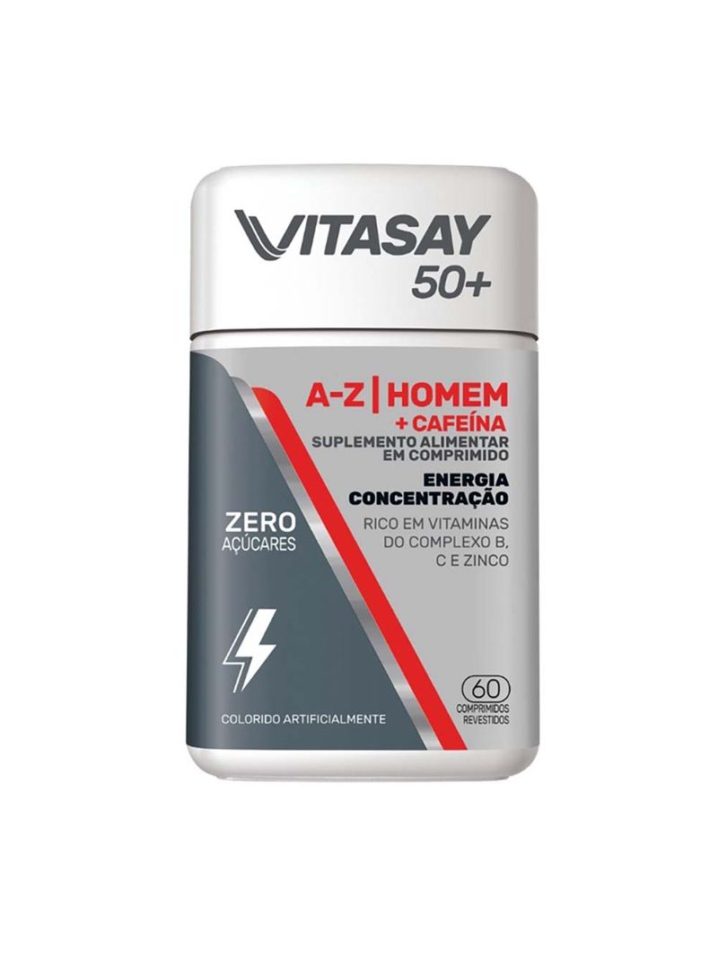 Vitasay-50--A-z-Homem---Cafeina-Com-60-Comprimidos-Revestidos
