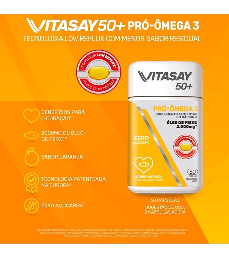 Vitasay-50--Pro-omega-3-Sabor-Laranja-Com-60-Capsulas-Gelatinosas