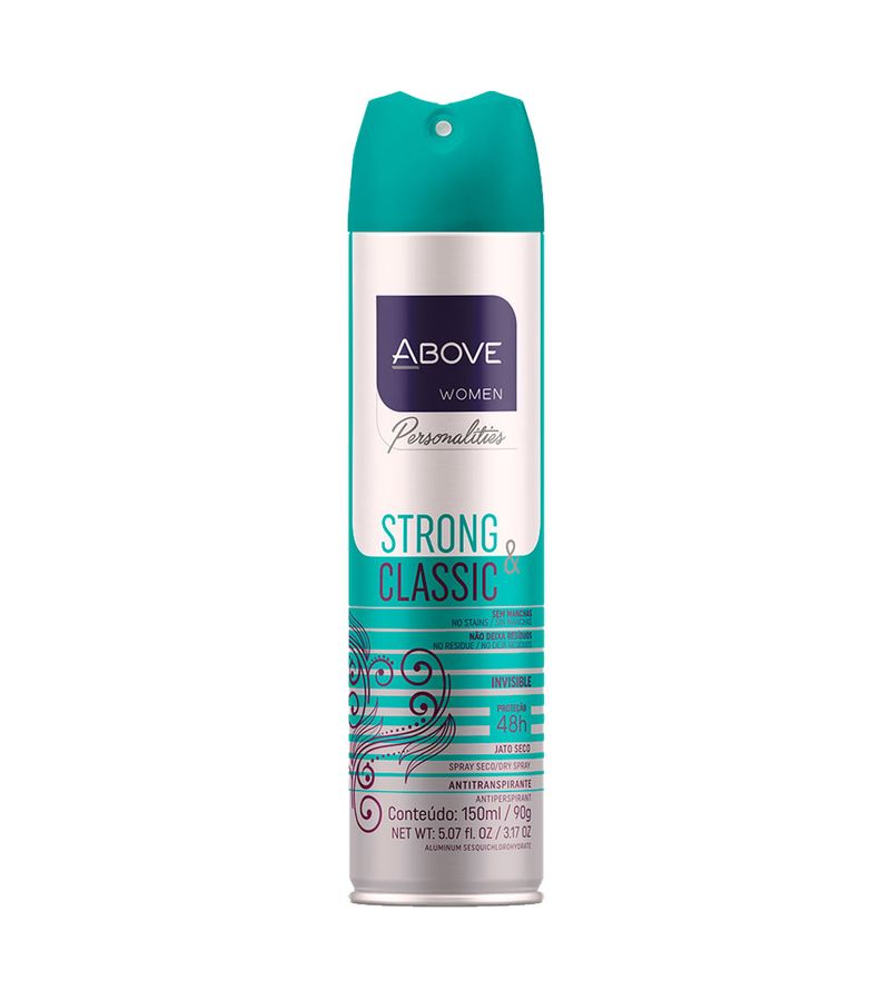 Desodorante-Above-Feminino-Personalities-Aerossol-150ml-Strong-E-Classic