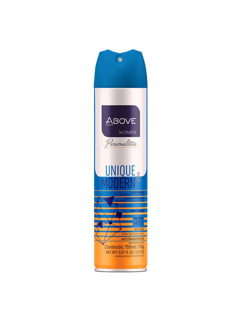 Desodorante-Above-Feminino-Personalities-Aerossol-150ml-Unique-E-Modern