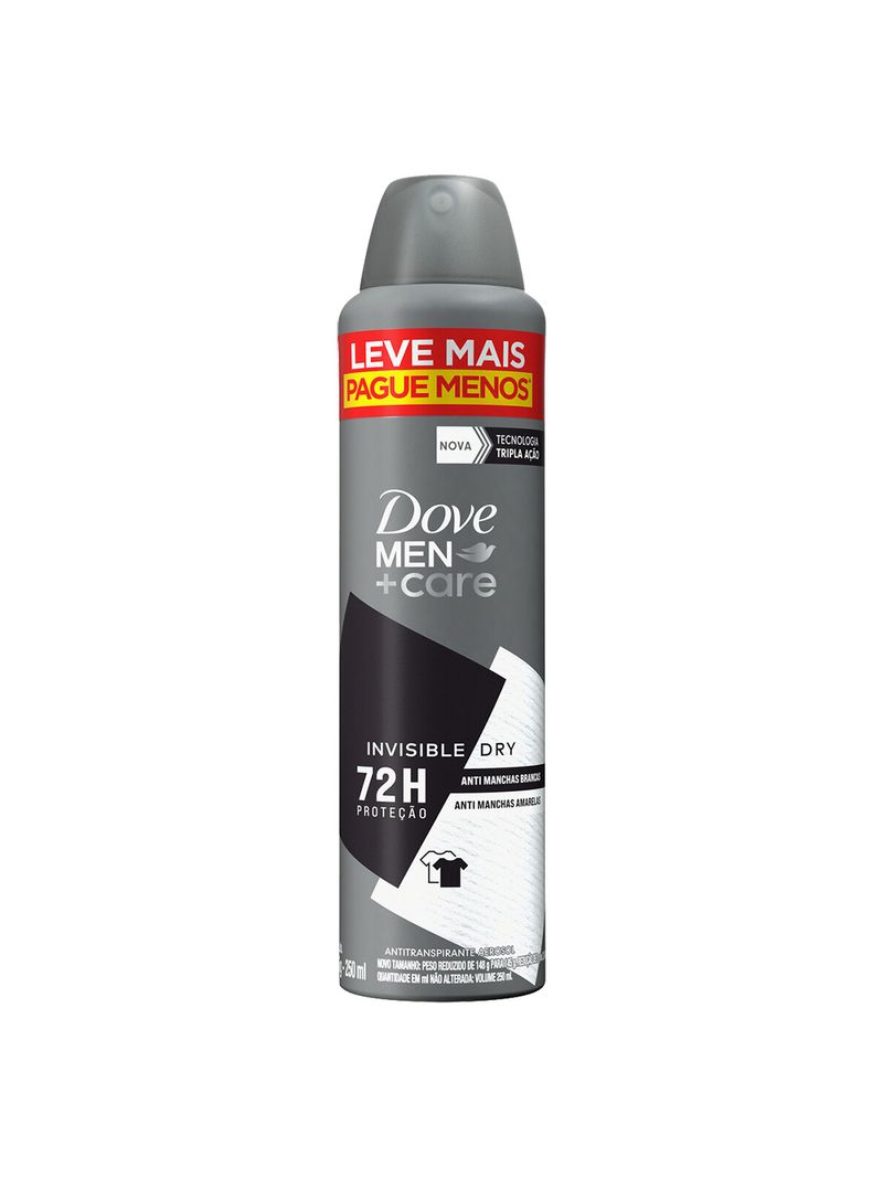 Desodorante-Dove-Masculino-250ml-Leve---Pague---Aerossol-Invisible-Dry--Especial