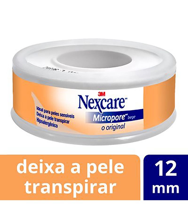 Fita-Micropore-3m-Nexcare-Bege-12mmx45m