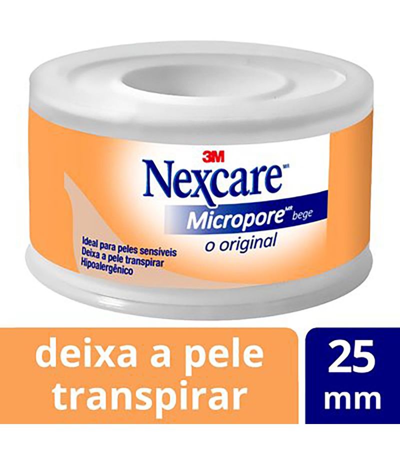 Fita-Micropore-3m-Nexcare-Bege-25mmx45m