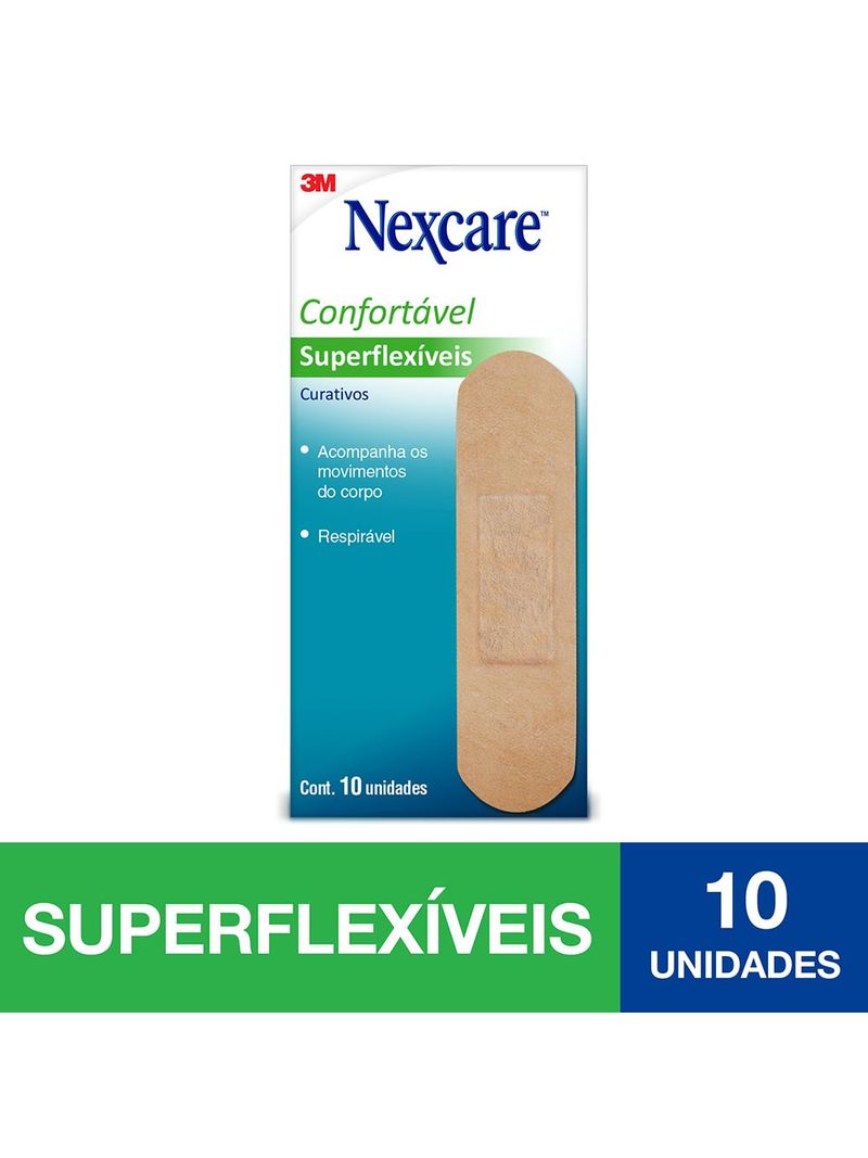 Curativos-3m-Nexcare-Superflexiveis-Com-10-Unidades