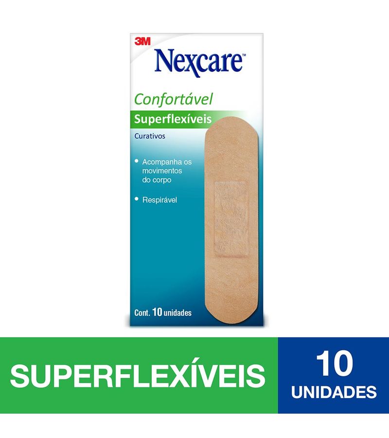 Curativos-3m-Nexcare-Superflexiveis-Com-10-Unidades