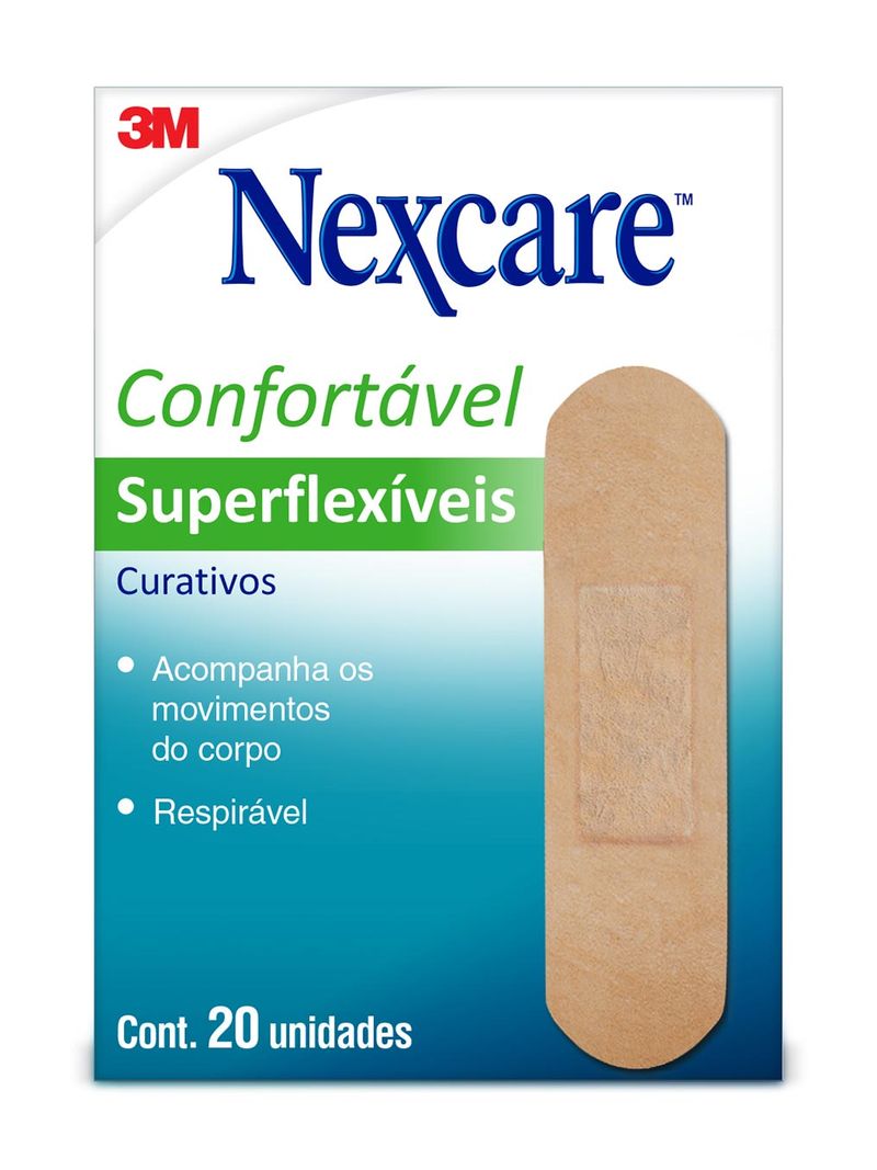 Curativos-3m-Nexcare-Superflexiveis-Com-20-Unidades