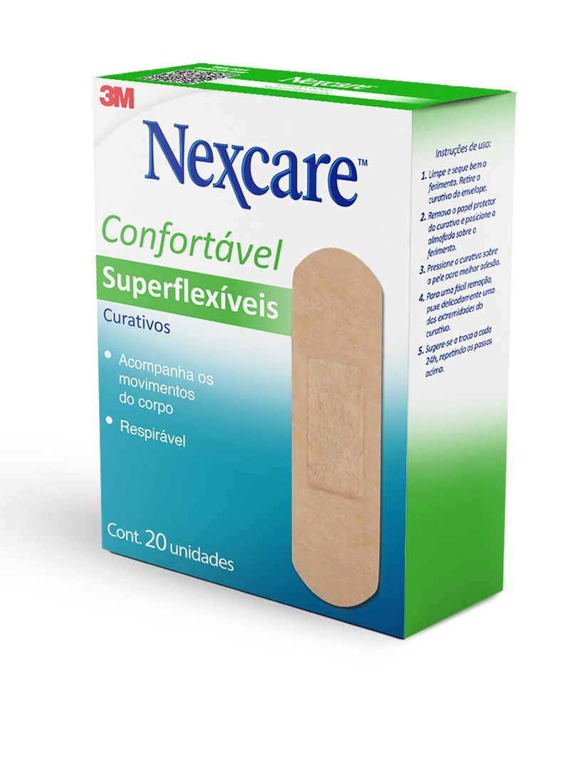 Curativos-3m-Nexcare-Superflexiveis-Com-20-Unidades