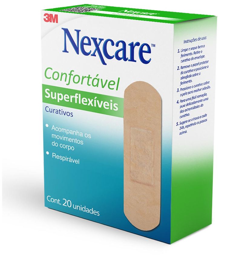 Curativos-3m-Nexcare-Superflexiveis-Com-20-Unidades