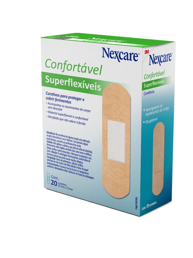 Curativos-3m-Nexcare-Superflexiveis-Com-20-Unidades