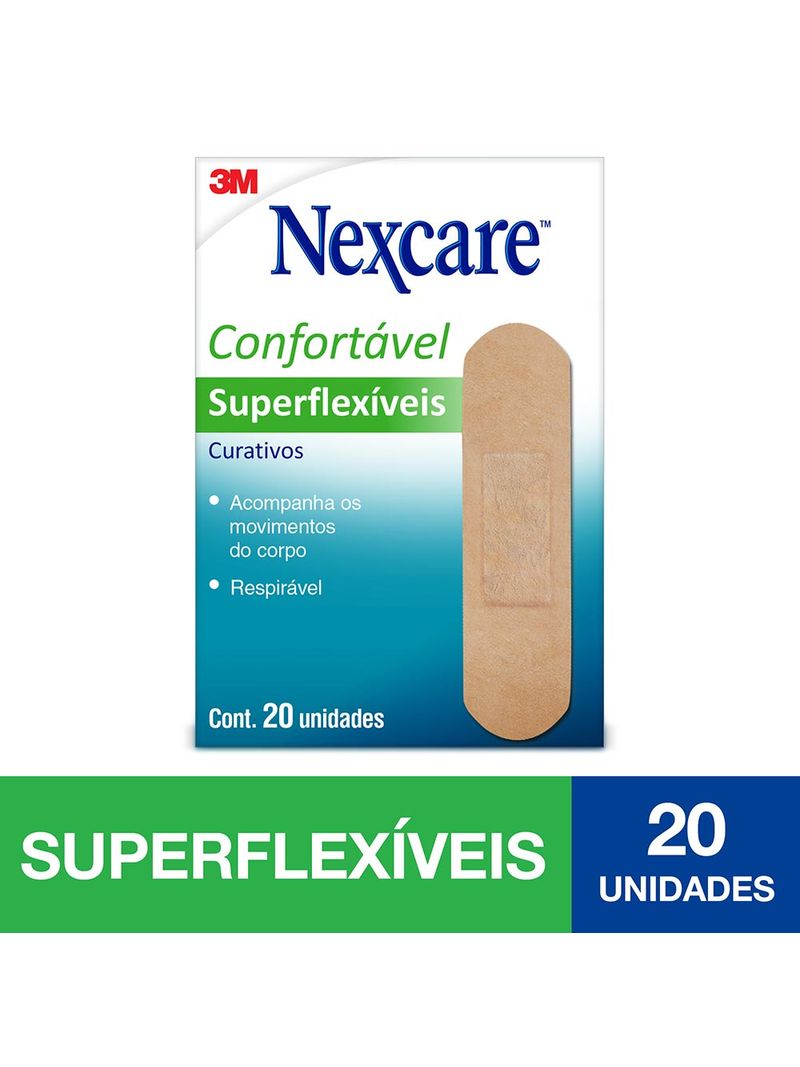 Curativos-3m-Nexcare-Superflexiveis-Com-20-Unidades