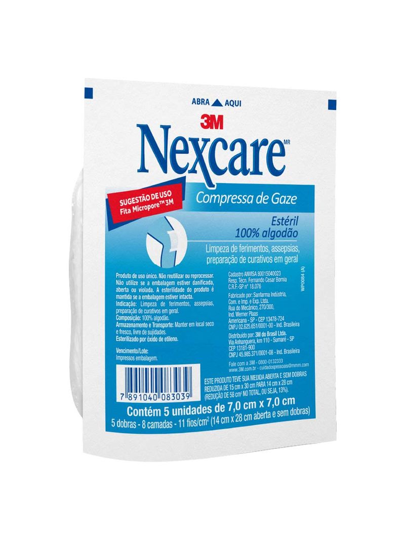 Compressa-Gaze-3m-Nexcare-Com-5-70cmx70cm-Esteril