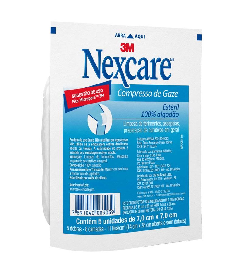 Compressa-Gaze-3m-Nexcare-Com-5-70cmx70cm-Esteril