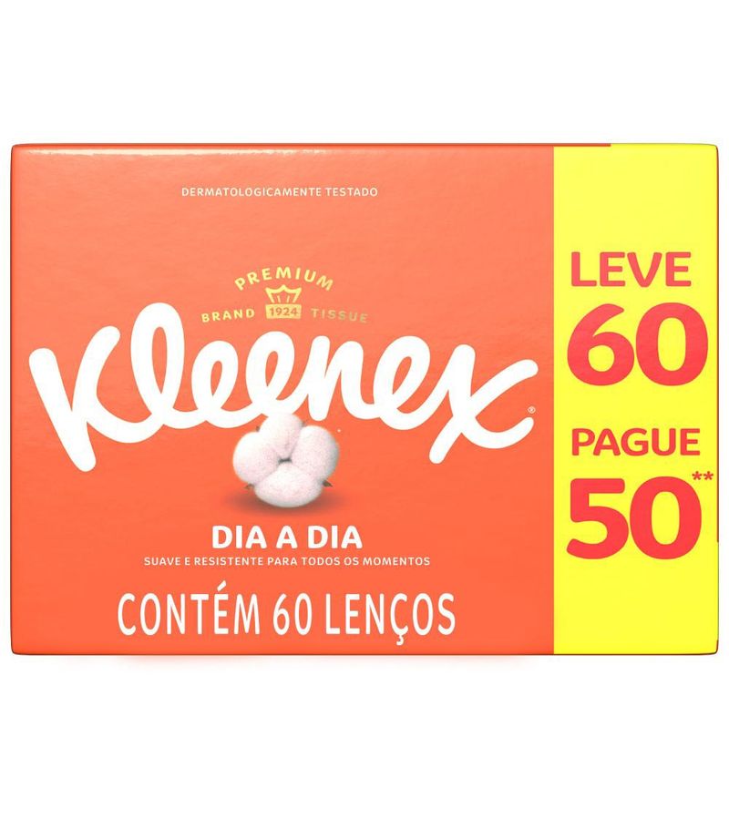 Lenco-De-Papel-Kleenex-Dia-A-Dia-Leve-60-Pague-50-Unidades