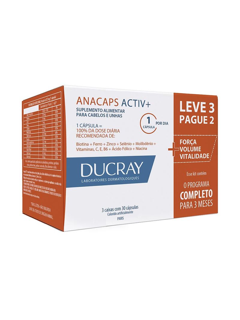 Anacaps Activ+ Com 90 Cápsulas Leve3 Pague2 Caixas