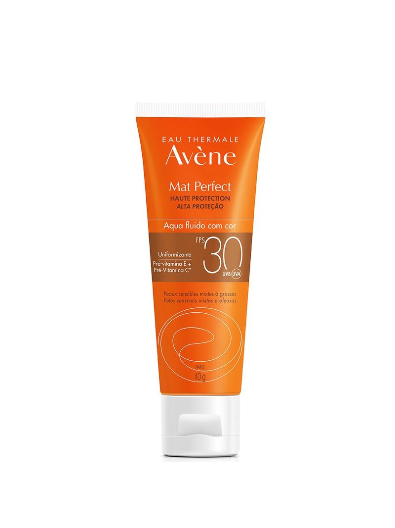 Protetor-Solar-Avene-Mat-Perfect-Fps30-Aqua-Fluido-Com-Cor-40g