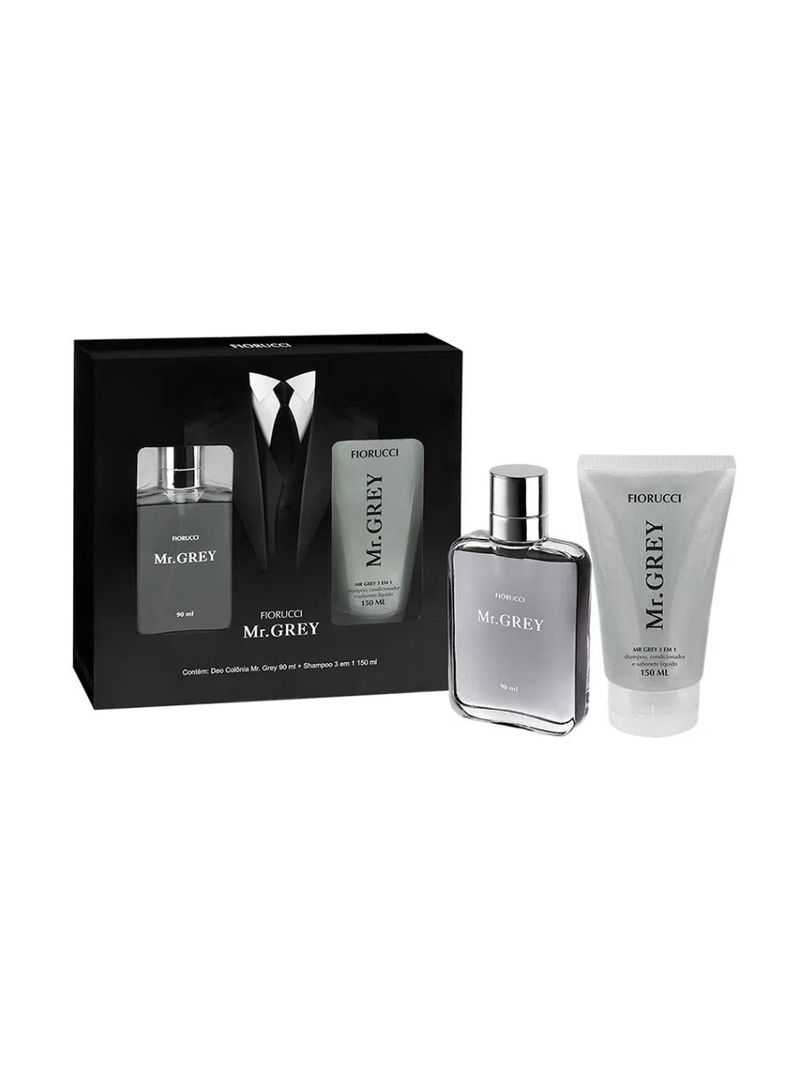Deo-Colonia-Fiorucci-Mr.-Grey-90ml-150ml-Shampoo-3-Em-1