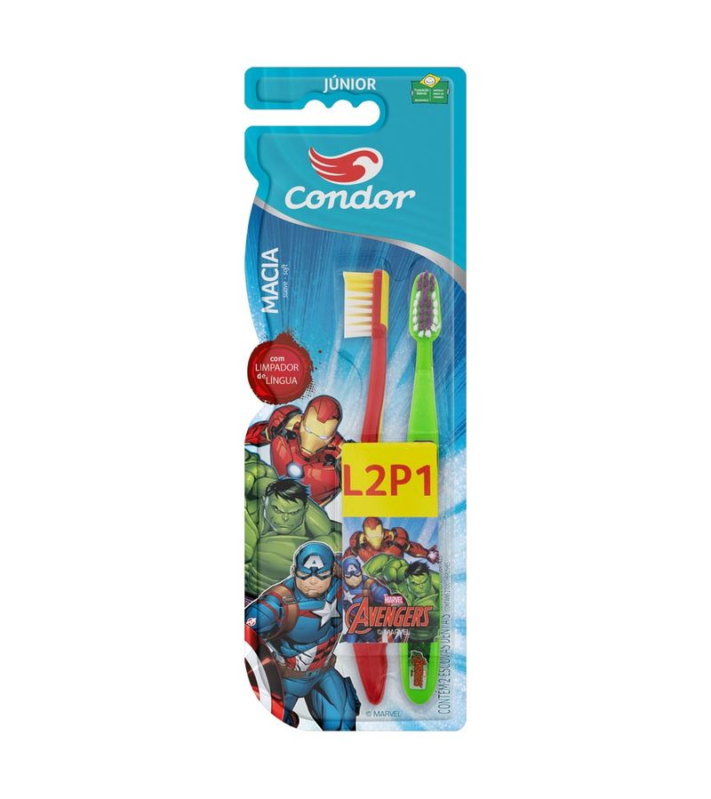 Escova-Dental-Condor-Avengers-Junior-Leve-2-Pague-1-Macia-Especial