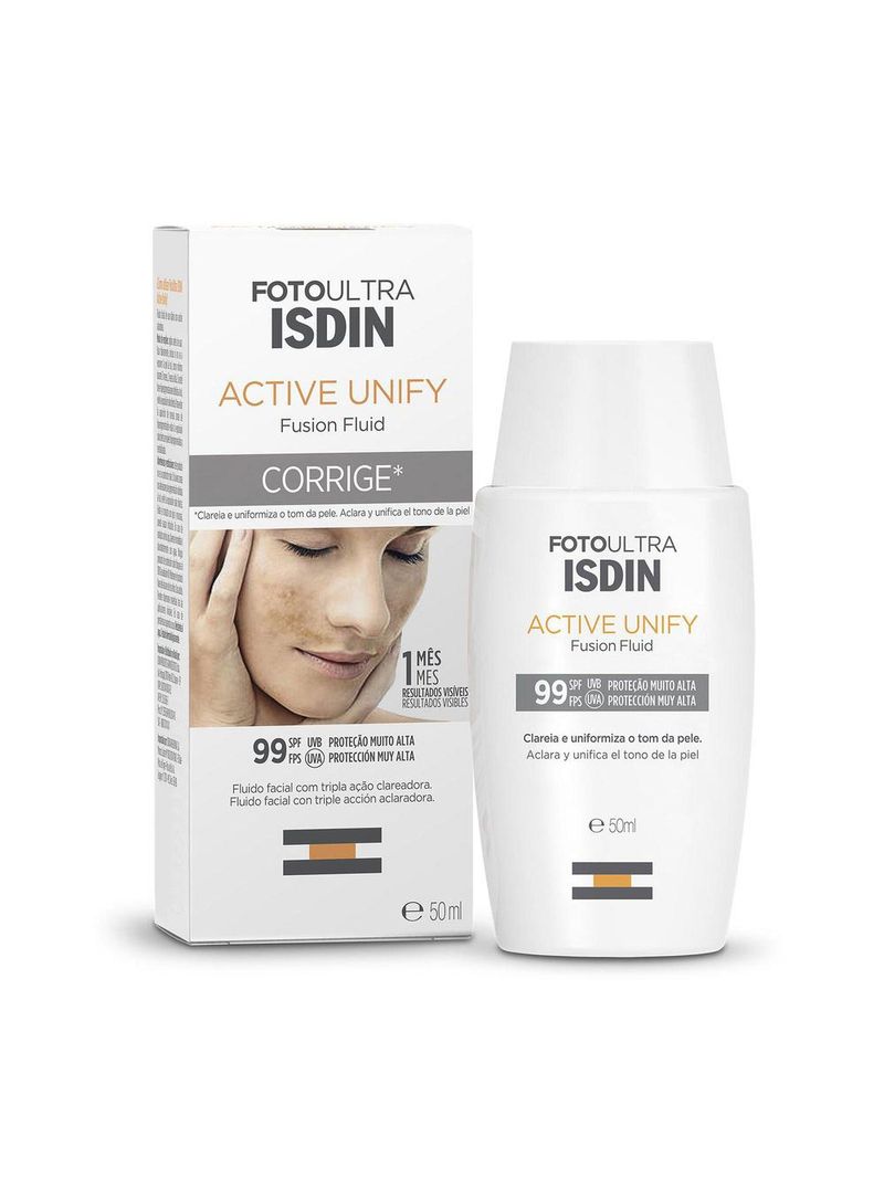 Isdin-Active-Unify-Clareador-Sem-Cor-Fps99-50ml
