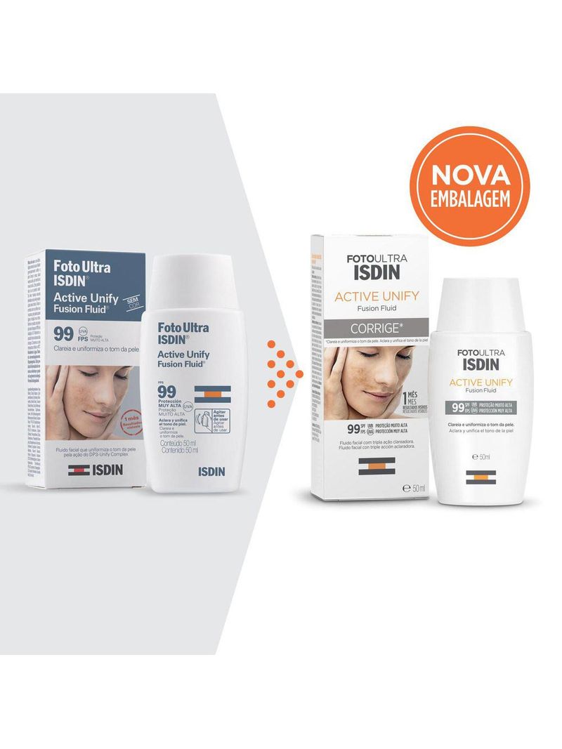 Isdin-Active-Unify-Clareador-Sem-Cor-Fps99-50ml