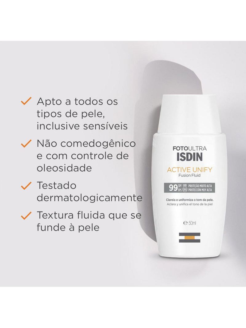 Isdin-Active-Unify-Clareador-Sem-Cor-Fps99-50ml
