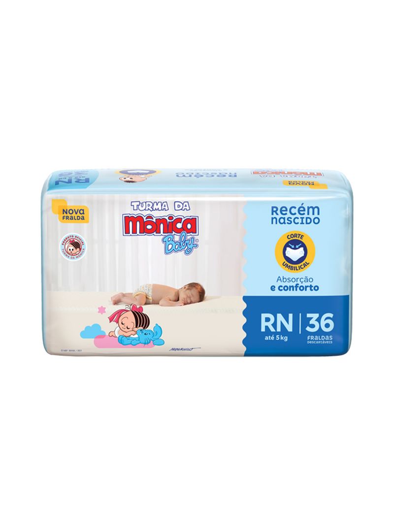 Fralda-Turma-Da-Monica-Baby-Com-36-Tamanho-Rn