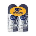 Desodorante Nivea Masculino Roll On Black E White 2 Unidades De 50ml  Promocional